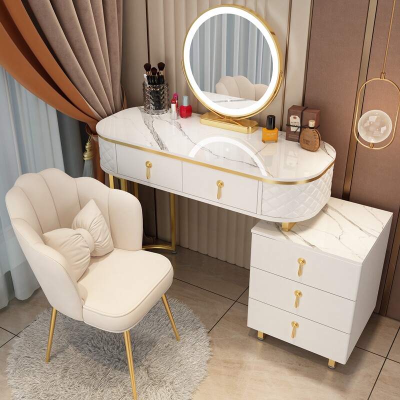 Dresser bedroom modern simple small apartment Nordic light luxury net red ins style makeup table storage cabinet integrated