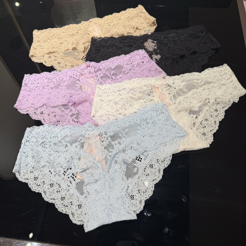Authentic In-Stock Victoria's Secret New Sexy Lace Women's Hip-Hugging Briefs Regular Style