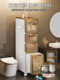 Bathroom Narrow Gap Storage Cabinet, Bathroom Toilet Floor-Standing Ultra-Narrow Multi-Layer Storage Rack, Toilet Side Shelf