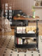 Second-hand movable trolley storage rack bedside table living room sofa side table coffee table snack storage rack