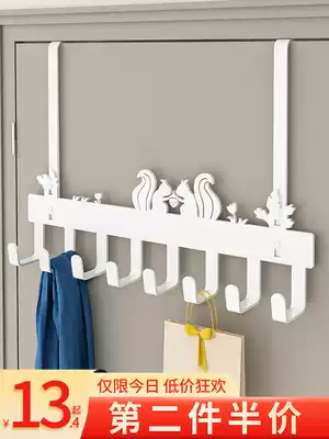 Behind the door hook Punch-free wall hanger Bedroom door pylons Wall shelf Clothes hoodie hook