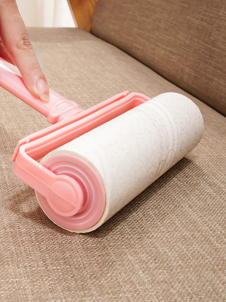 Sticky felt tearable roller Clothes Sticky dust paper roller brush roll toilet paper Hair removal brush Roller stick sticky hair artifact