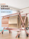 Aluminum Alloy Clothes Drying Rack, Floor-Standing, for Home Use, Indoor Balcony, Retractable Clothes Hanging Rod, Clothes Drying Rack, Quilt Drying Tool