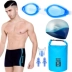 Nhanh khô quần bơi nam boxer suối nước nóng phong cách thời trang quần bơi mũ bơi kính phù hợp với thiết bị bơi lỏng lẻo của nam giới - Nam bơi đầm