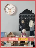 Детский сад -Бесплатные висящие часы мультипликационные часы домашняя гостиная милая спальня супер тихая детская комната