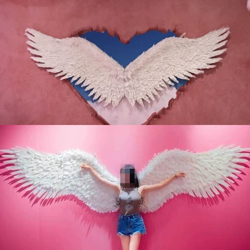 Сеть красная стена молоко магазин чай магазин стены настенный ангел