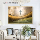 Иисус настенный измерительный ящик, декоративная живопись, современный минималистский Христос, подвесная картина, блокирующая коробка, креативная роспись стен ресторана без перфоратора