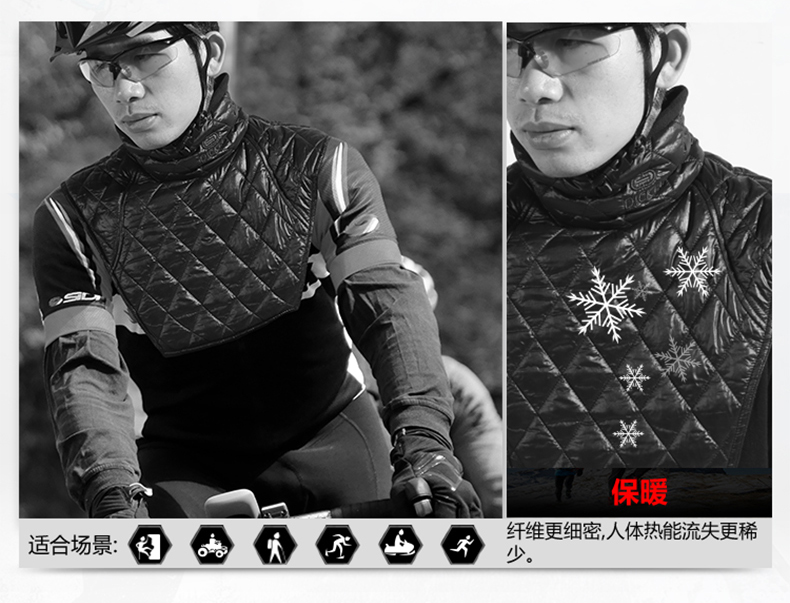 DICKEE Hanchuan T02 mùa đông cưỡi windproof bib xe máy guard cổ lạnh ấm khăn choàng cổ áo dày khăn rằn đi phượt