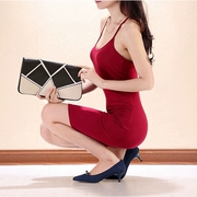 Phần dài treo cổ rắn màu đáy váy mùa hè cotton x chữ đeo chéo vest nữ Slim túi đeo hông váy mùa thu