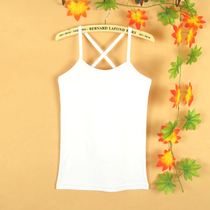 Joker cotton slim slim sexy base shirt autumn cross small camisole Vest Womens interior winter wear thickened outer wear