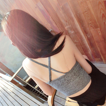 Small camisole vest women wear autumn wrap chest cotton sling bottom inside small vest women short cross