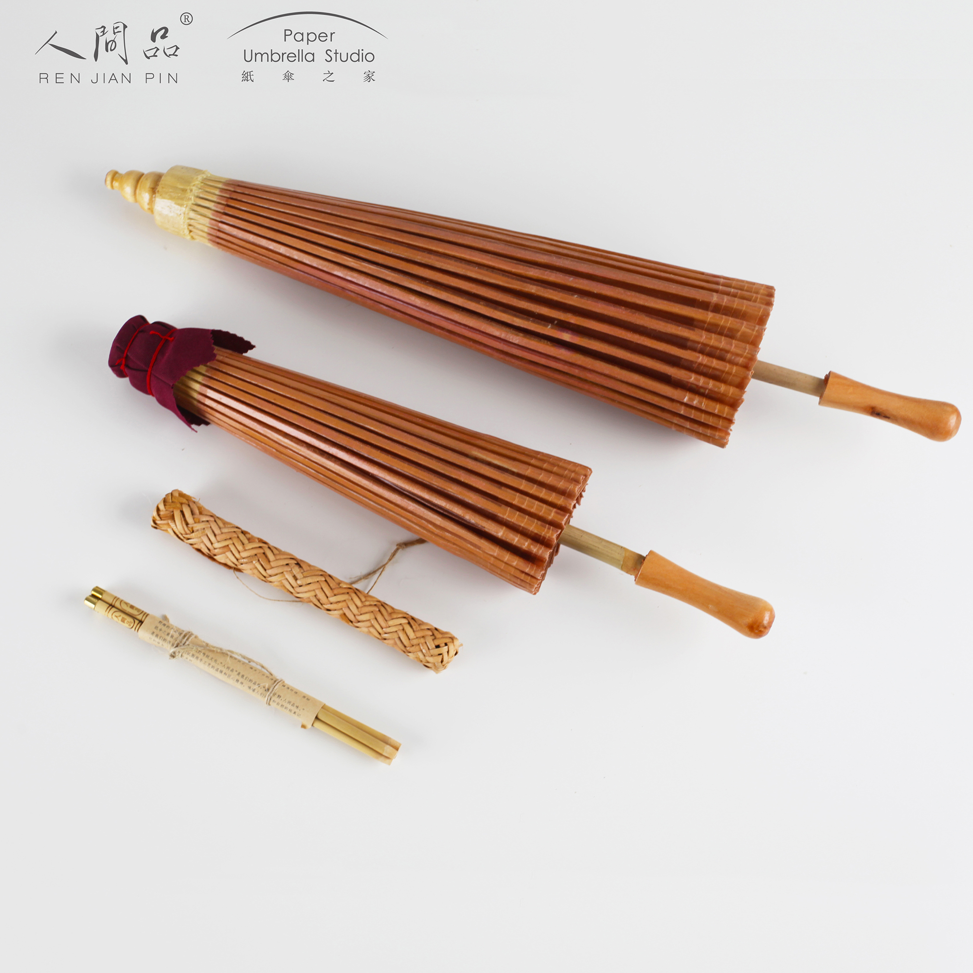 Paper Umbrella Home Birthday Gifts December Birthday Umbrella Traditional Culture Companion Gift natural no paint Chopsticks Gift Box