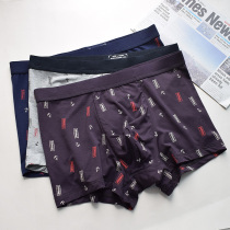 Mens four seasons comfortable underwear thin breathable boxer shorts boxers Teen U convex shorts Modal pants