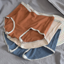 Autumn and winter underwear like Cashmere skin-friendly ~ simple abrasive underwear women waist mulberry silk breathable bottom crotch breifs