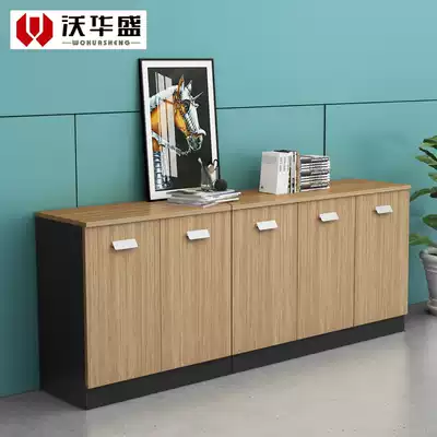 Office filing cabinet simple storage cabinet short cabinet employee filing cabinet wooden bookcase modern simple cabinet window cabinet