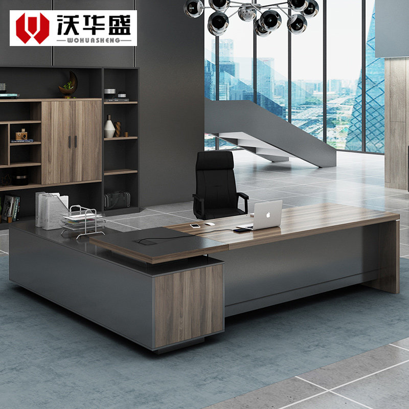 Manager table minimalist Hyundai 1 8 Boss Grand Bandai Office Head Office Desk President's desk and chairs Combined office furniture