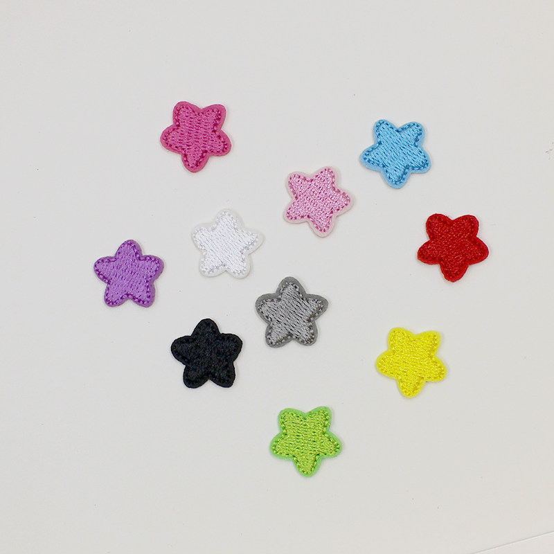 Mini star fashion cloth patch patch clothes hat five-pointed star decoration repair small hole embroidery ironing patch