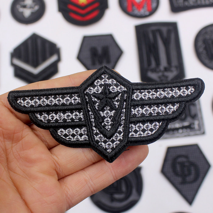 Fashion cloth stickers embroidery 3D patch stickers Clothes pants denim down decoration repair holes hand-sewn stickers