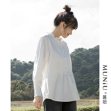 Осенняя милая сексуальная рубашка, рукава фонарики