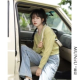 Осенний японский короткий свитер, 2023, оверсайз