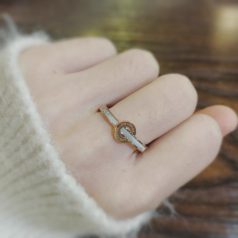 French high-end customized Roman disc ring with temperament