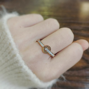 French high-end customized roman disc ring with temperament