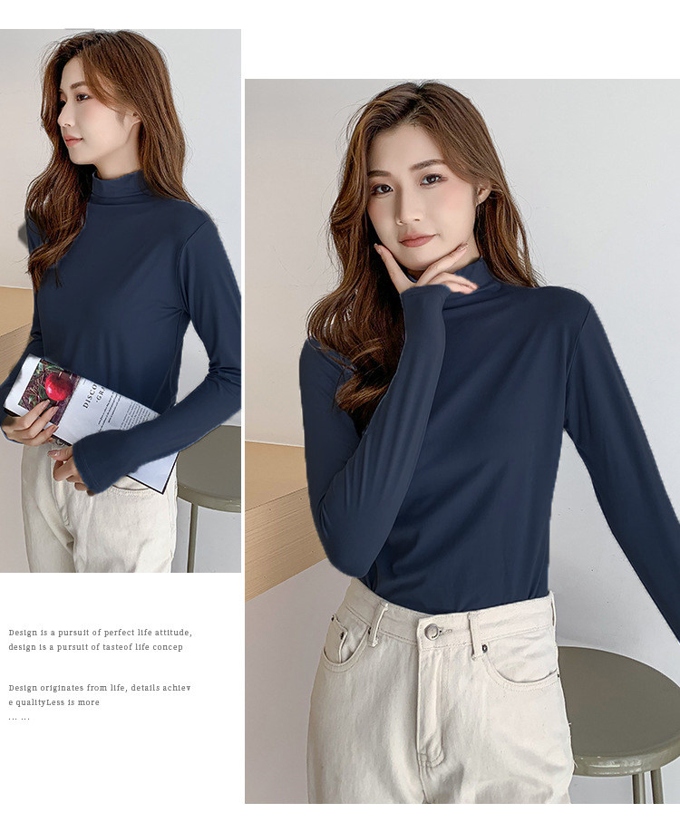 Bonas 1985 宝娜斯 女式半高领打底衫 天猫优惠券折后￥29.9包邮（￥69.9-40）多色可选