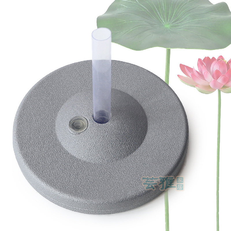 With a rod lotus lotus leaf special matching plastic base can be injected with water and sand to aggravate