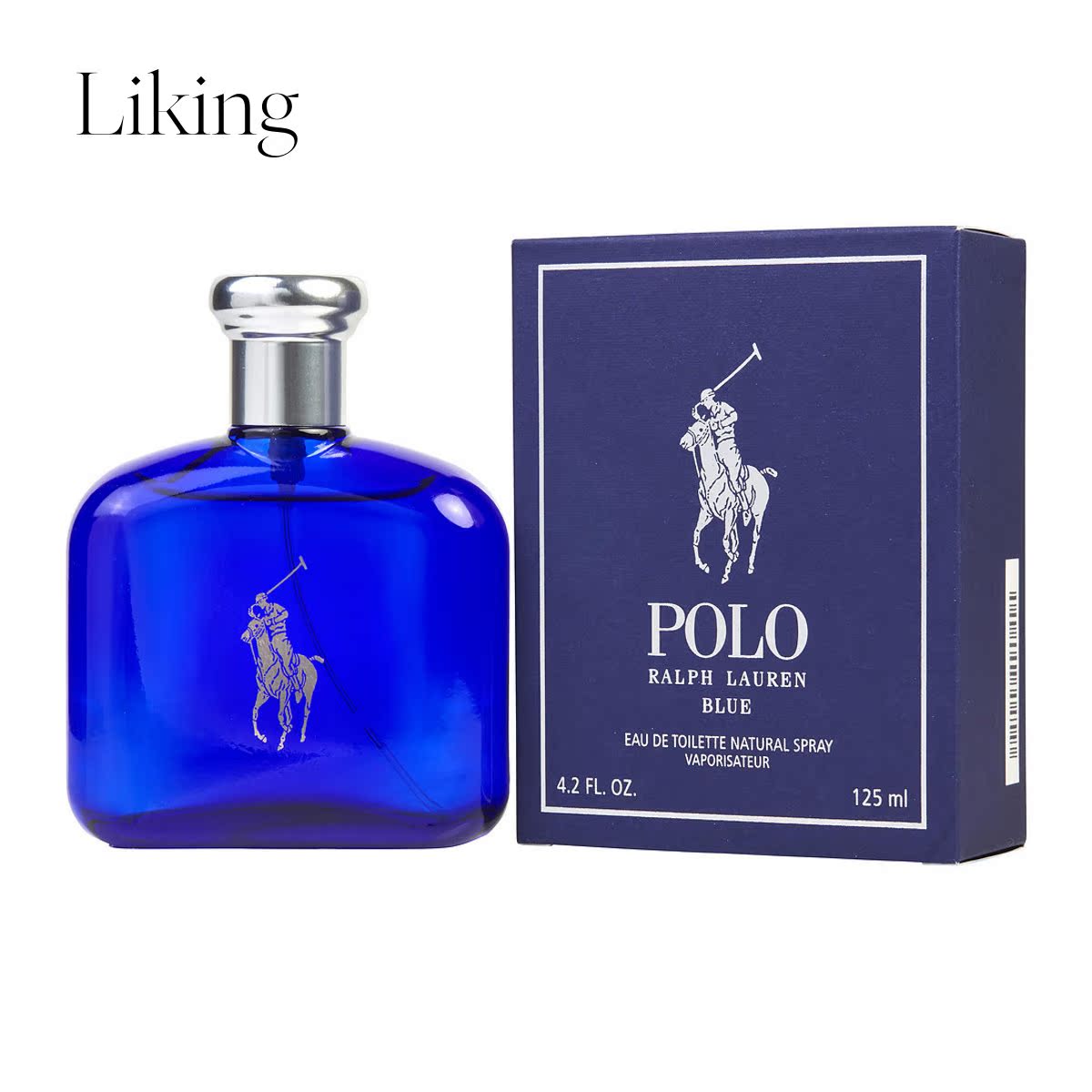 Ralph Lauren男士用Polo Blue淡香水喷雾4.2盎司