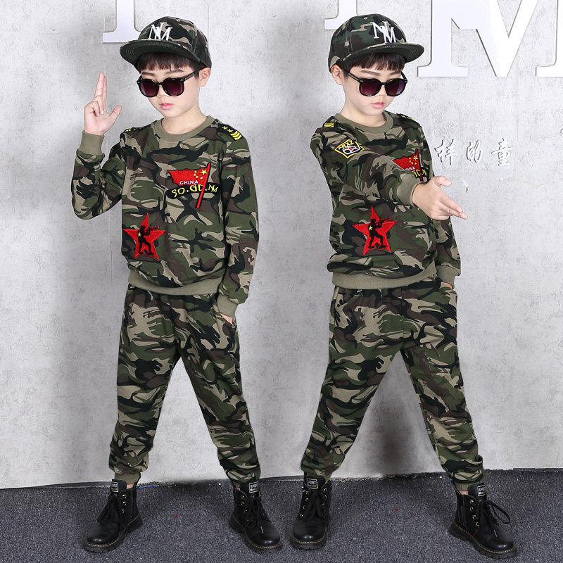 Camouflage suit children's military uniform police uniform 2020 new children special forces boys long sleeve suit autumn cool