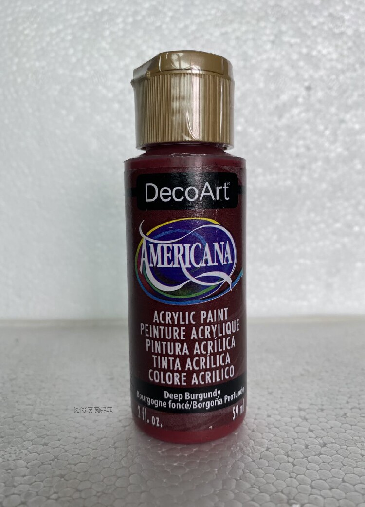 Handmade diy butterfly Cuba special painting American DecoArt imported pigment DA-128 dark wine red