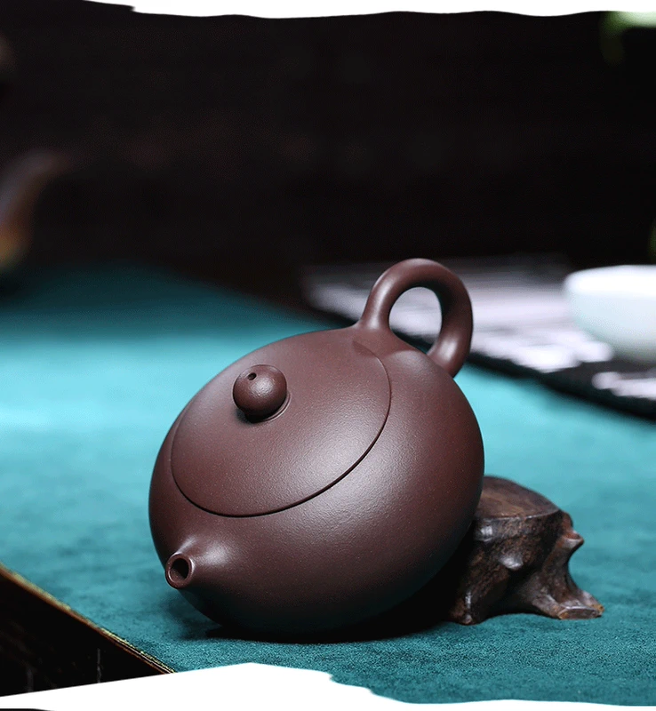 Zifan Yixing Zisha nồi tinh khiết thủ công quặng tím bùn phẳng Xi Shi bong bóng ấm trà nhà đặt du lịch bộ trà - Trà sứ bình trà đẹp