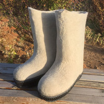 Minus 40 degrees wool felt snow boots male felt tube outdoor felt lump round head felt Gada wool Mongolian felt boots