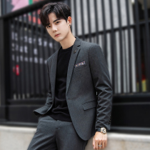 Spring and autumn casual suit suit Mens slim Korean version handsome trend small suit Business formal jacket top