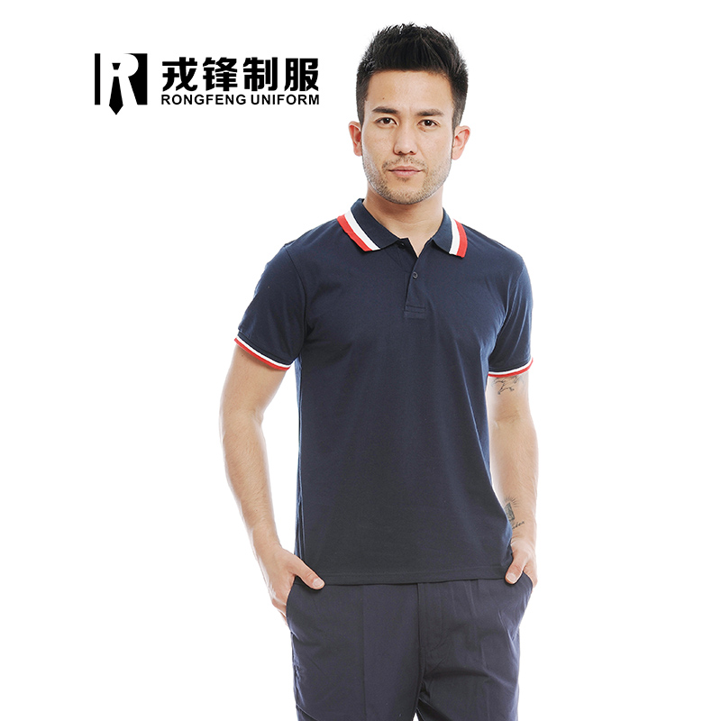 Bông polo áo quần áo công việc sửa chữa ngắn tay t-shirt áo sơ mi văn hóa bảo hộ lao động quần áo của nam giới và nhà máy đầu in quần áo tùy chỉnh của phụ nữ