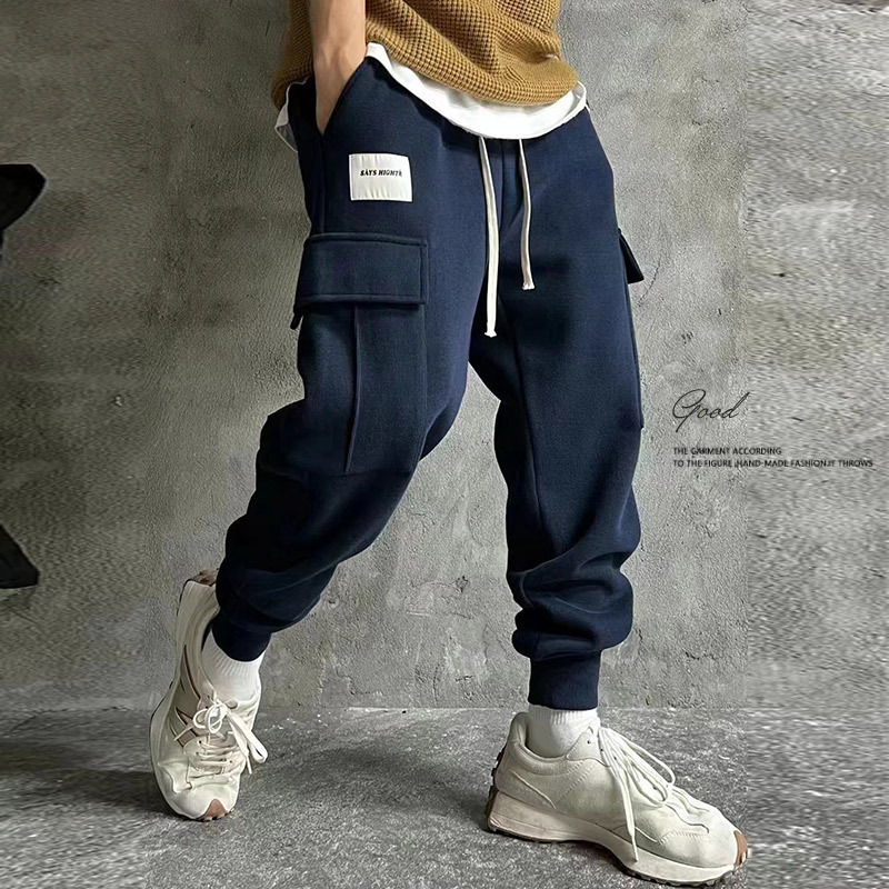 Men's Jogger Cargo Pants, Long Harem Pants, Plus Size Casual Sweatpants, Spring, Autumn, Summer, Thin Style, High-End Feel Men's Jogger Cargo Pants, Long Harem Pants, Plus Size Casual Sweatpants, Spring, Autumn, Summer, Thin Style, High-End Feel