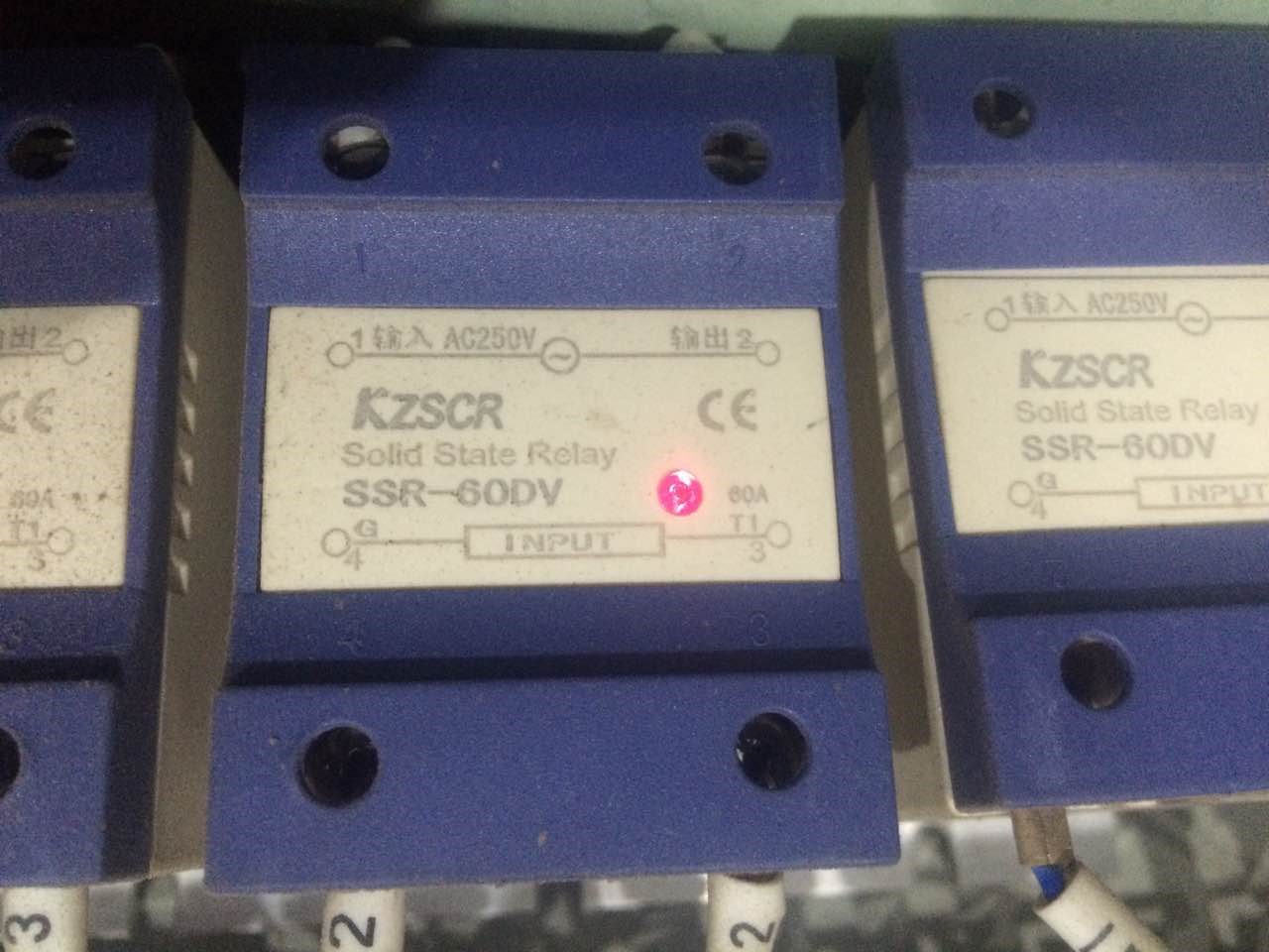 SSR - 60DV solid state module of Shenzhen Picheng Electric KZSCR - 60DV solid state relay voltage adjustment module