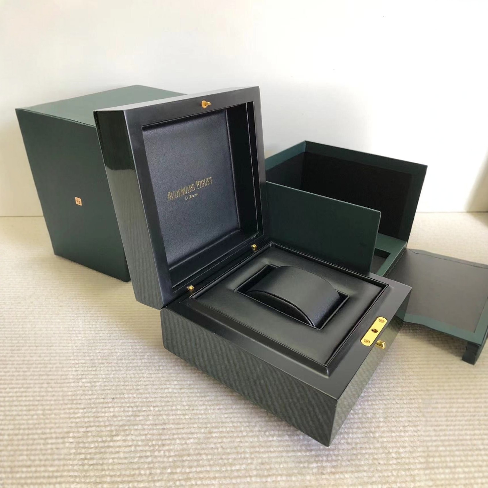 Ap Watch Box Oak Series Watch Packaging Gift Storage Lacquered Wooden Box Full Set Packaging Box Handbag