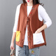 2020 mùa xuân trang phục áo giáp lá thư mới vest không tay loose-fitting phụ nữ vest áo ngắn ngựa Clip cardigan đầu