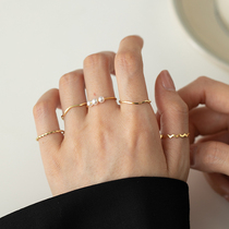 Light Extravagant Circle Day Ensemble Retro Suit Ring of cold wind senior small crowdDesign index finger ring opening ring