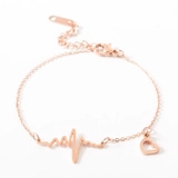 Сексуальный аксессуар, браслет на ногу в виде сердечка, цепочка из нержавеющей стали для друга