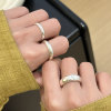 MISSJOJO loach back plain ring closed mouth silver ring