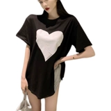 Летняя ретро длинная сексуальная футболка с коротким рукавом, сезон 2021, средней длины