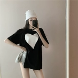 Летняя ретро длинная сексуальная футболка с коротким рукавом, сезон 2021, средней длины