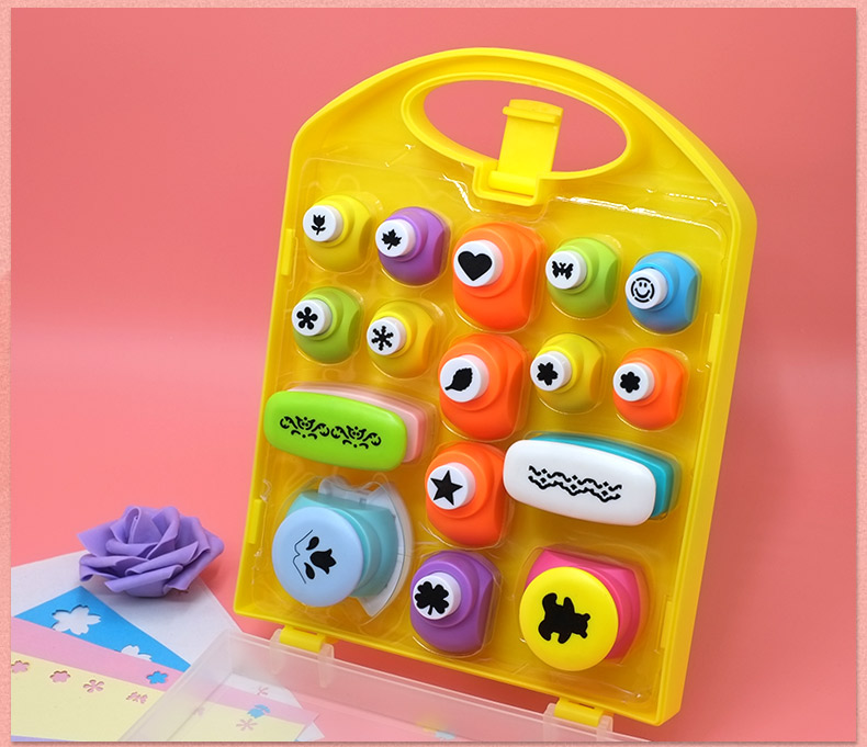 Máy in nổi khuôn mẫu hoa con dập nổi đặt rỗng handmade DIY ren tròn mẫu giáo giấy dập nổi nhỏ máy hoa sáng tạo - Tự làm khuôn nướng khuon banh khot