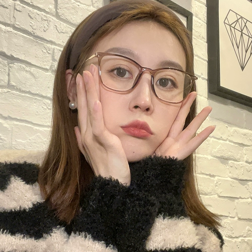 若云 Камеллия очки миопия женская ультра -светло -светлая синяя светло -светло -легкие светлые очки для лица Рамки Женщины могут соответствовать малой раме глаз