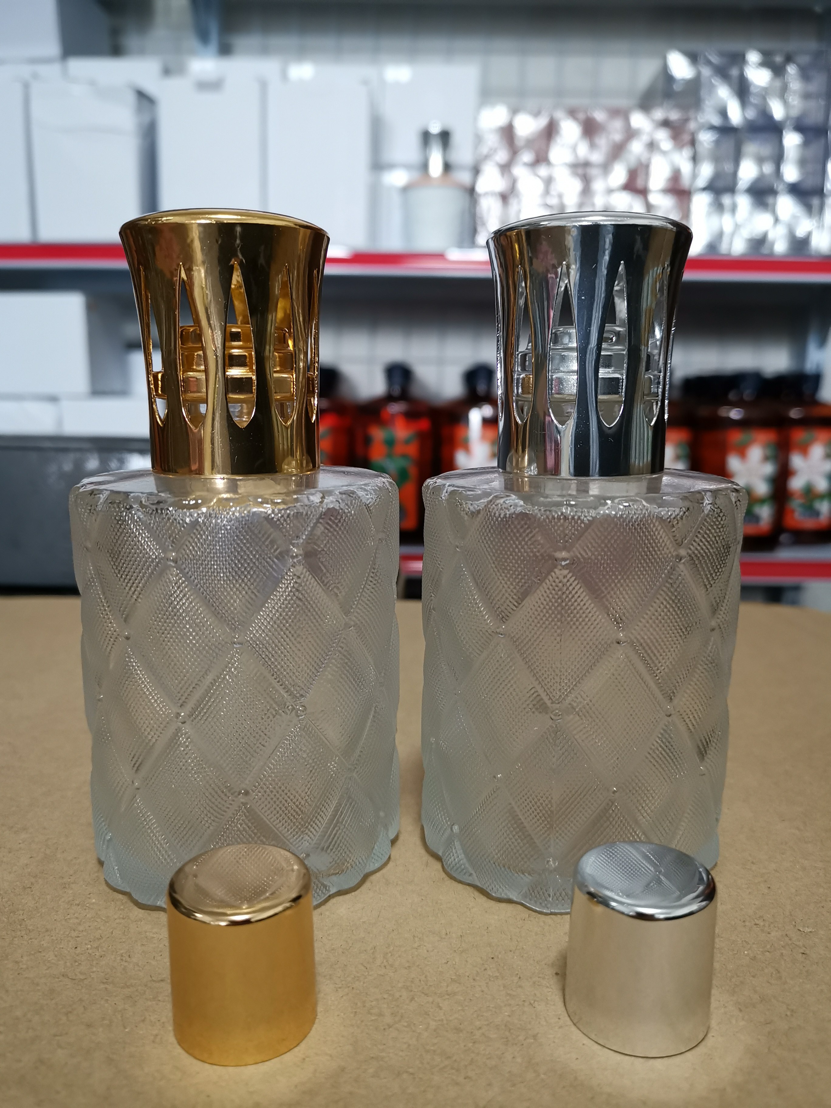 Great Aroma Lavender of the French Aroma Lavender with Golden Berger Jacovia EB without Fire Aroma Essential Oil Lamp