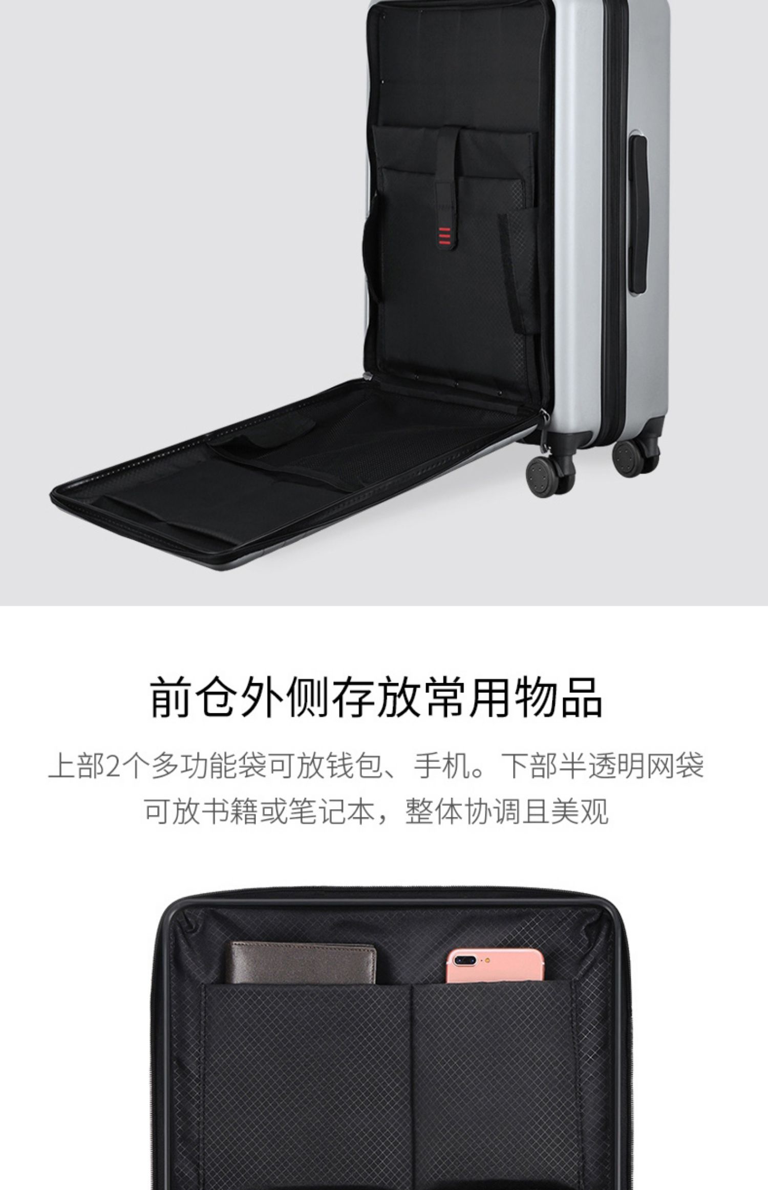 Cartier vali nữ xe đẩy trường hợp khung nhôm caster hành lý nam 20 inch 24 inch mật khẩu hộp da sinh viên - Va li bamozo