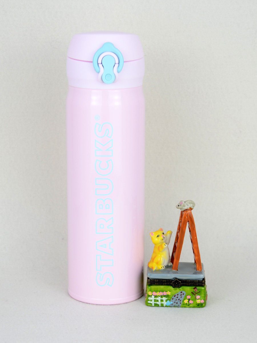 Japan Buy Starbucks STARBUCKS Cherry Blossom Season Limited Blue Alphabet Insulated Cup 500ML Beijing Spot