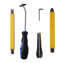 Tungsten steel pressure seam five-piece set yin and yang angle seam clearing cone metal yang angle set beautiful seam pressure seam tool pressure seam